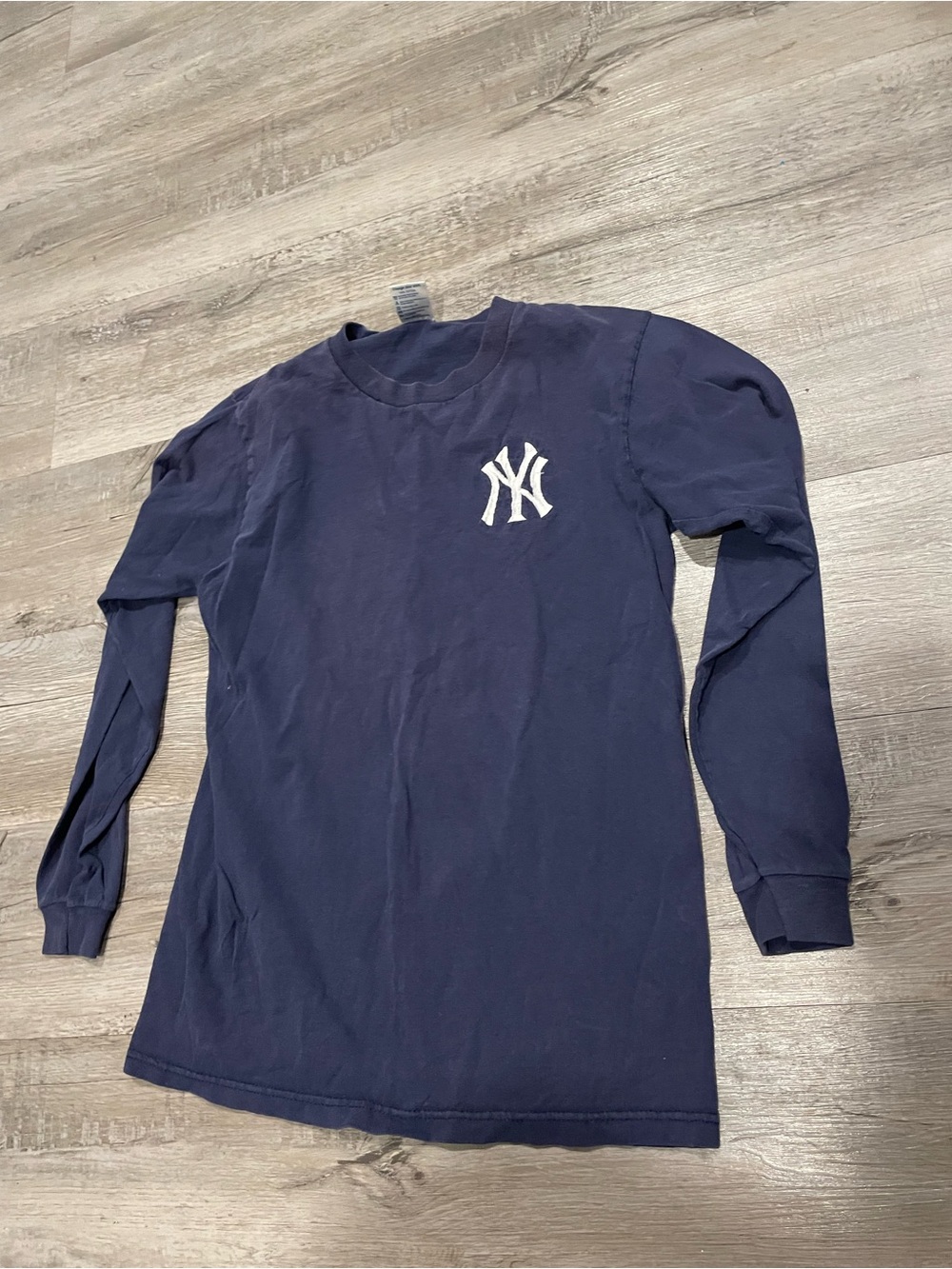 Delta Navy Long-Sleeve Tee with White NY Logo